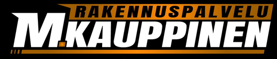 Rakennuspalvelu M. Kauppinen -logo